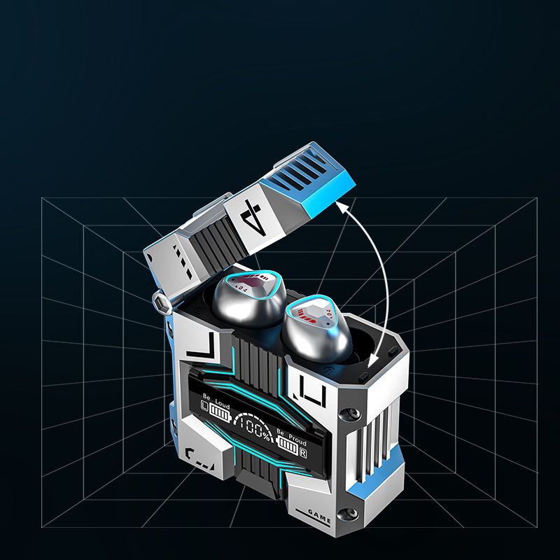 M45 Mecha Gaming TWS Earbuds – Noise Canceling, Low Latency, Bluetooth 5.3