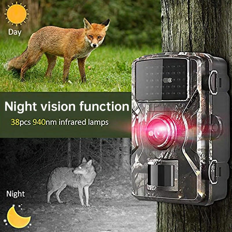 12MP Wildlife Trail Camera – 0.8s Trigger, 38 IR LEDs, 2" TFT Display & IP66 Weatherproof