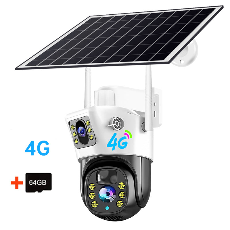 V380Pro 4G Solar Security Camera – 4MP Dual Lens with Pan-Tilt & Night Vision