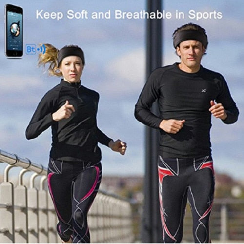 Bluetooth Sports Headband – Wireless Music, 6-7Hr Battery, Washable, Sleep & Running