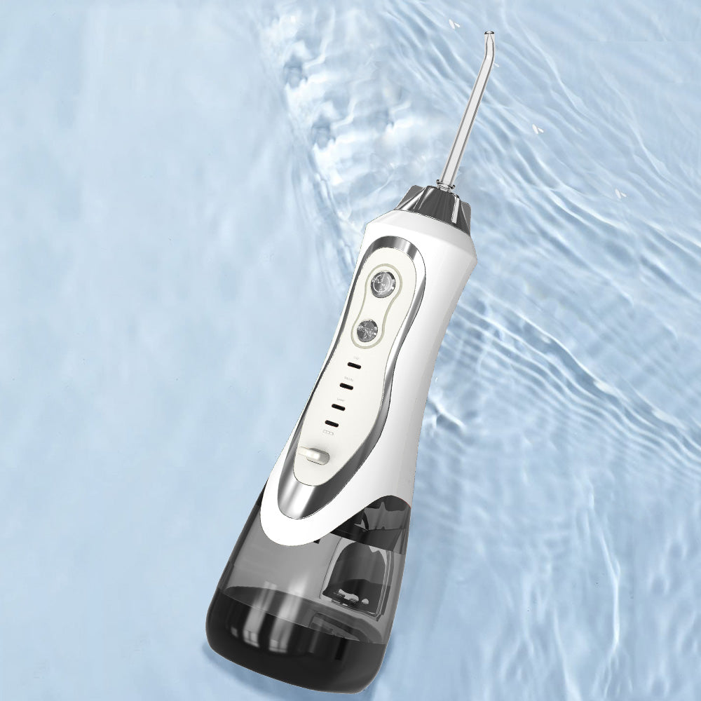 Electric Water Flosser – 300ml Tank, IPX7 Waterproof, 1800 Pulses/Min, 1-Month Battery