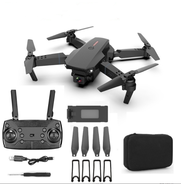 E88 Foldable 4K Drone – FPV Camera, Altitude Hold, 150m Range, Single or Dual Camera