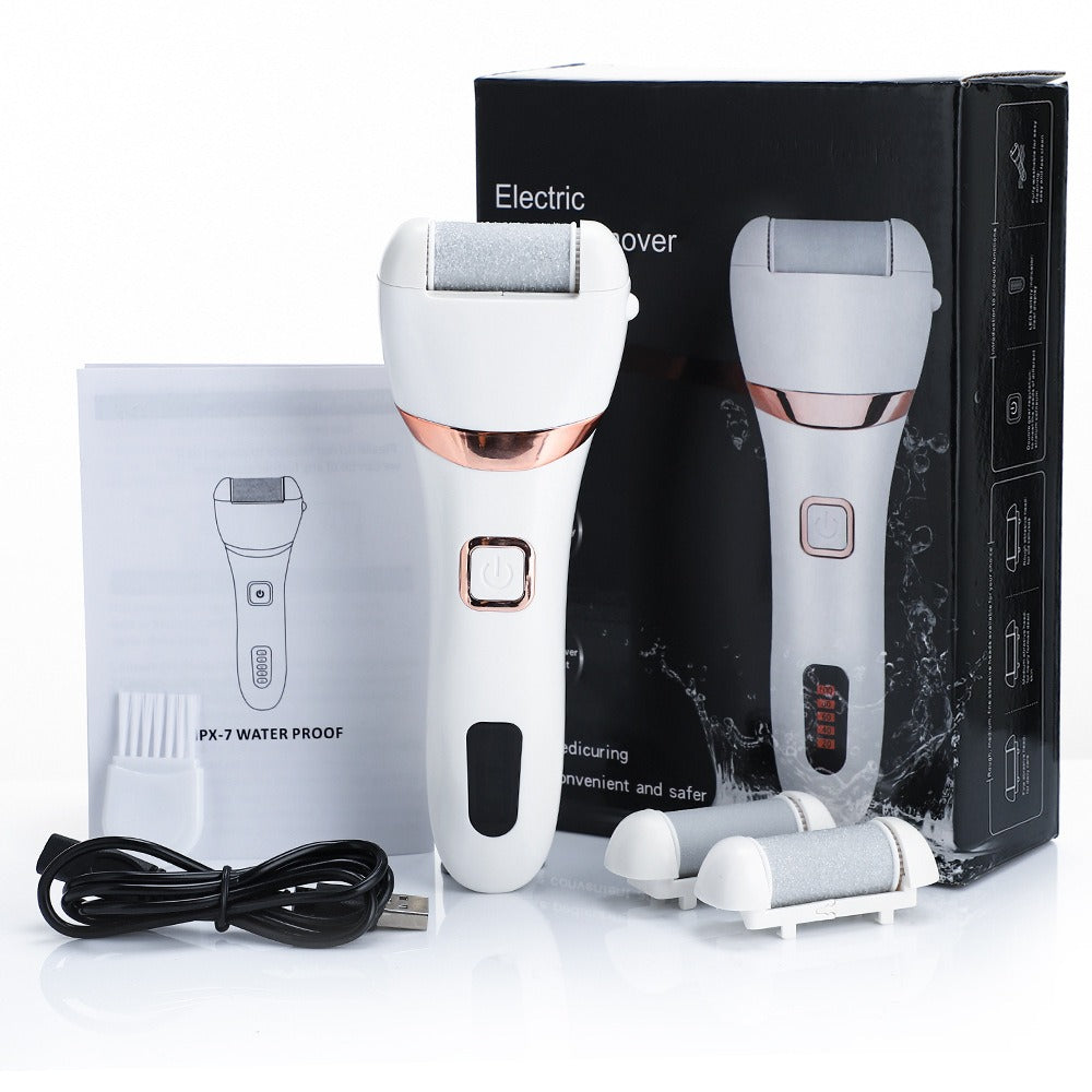 Electric Foot Grinder – IPX7 Waterproof, Digital Display, 3 Grinding Heads
