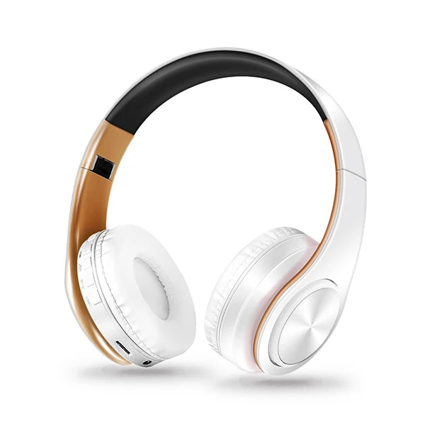 Foldable Bluetooth 5.0 Headphones – 15Hr Battery, MP3, FM Radio, TF Card, 14 Colors