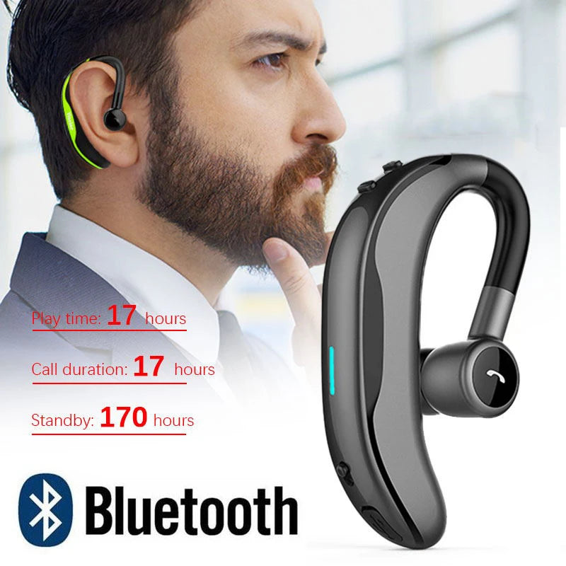 F600 Single-Ear Bluetooth Business Headset – 180° Rotating Mic, Dual-Phone Connect, 170mAh