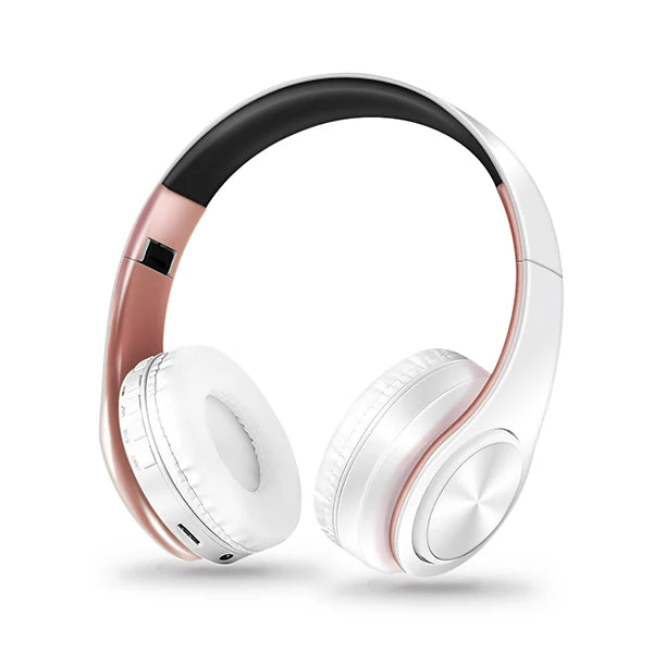 Foldable Bluetooth 5.0 Headphones – 15Hr Battery, MP3, FM Radio, TF Card, 14 Colors