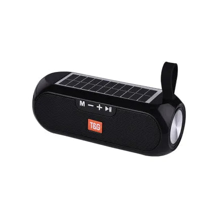 Solar-Powered Bluetooth 5.0 Speaker with FM Radio, TF Card & AUX – 10W Hi-Fi Stereo
