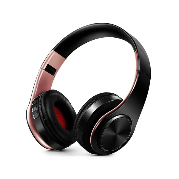Foldable Bluetooth 5.0 Headphones – 15Hr Battery, MP3, FM Radio, TF Card, 14 Colors
