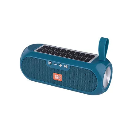 Solar-Powered Bluetooth 5.0 Speaker with FM Radio, TF Card & AUX – 10W Hi-Fi Stereo