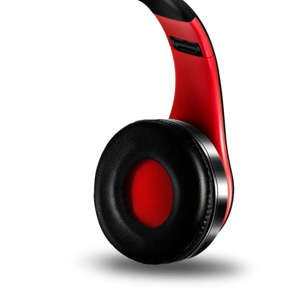 Foldable Bluetooth 5.0 Headphones – 15Hr Battery, MP3, FM Radio, TF Card, 14 Colors