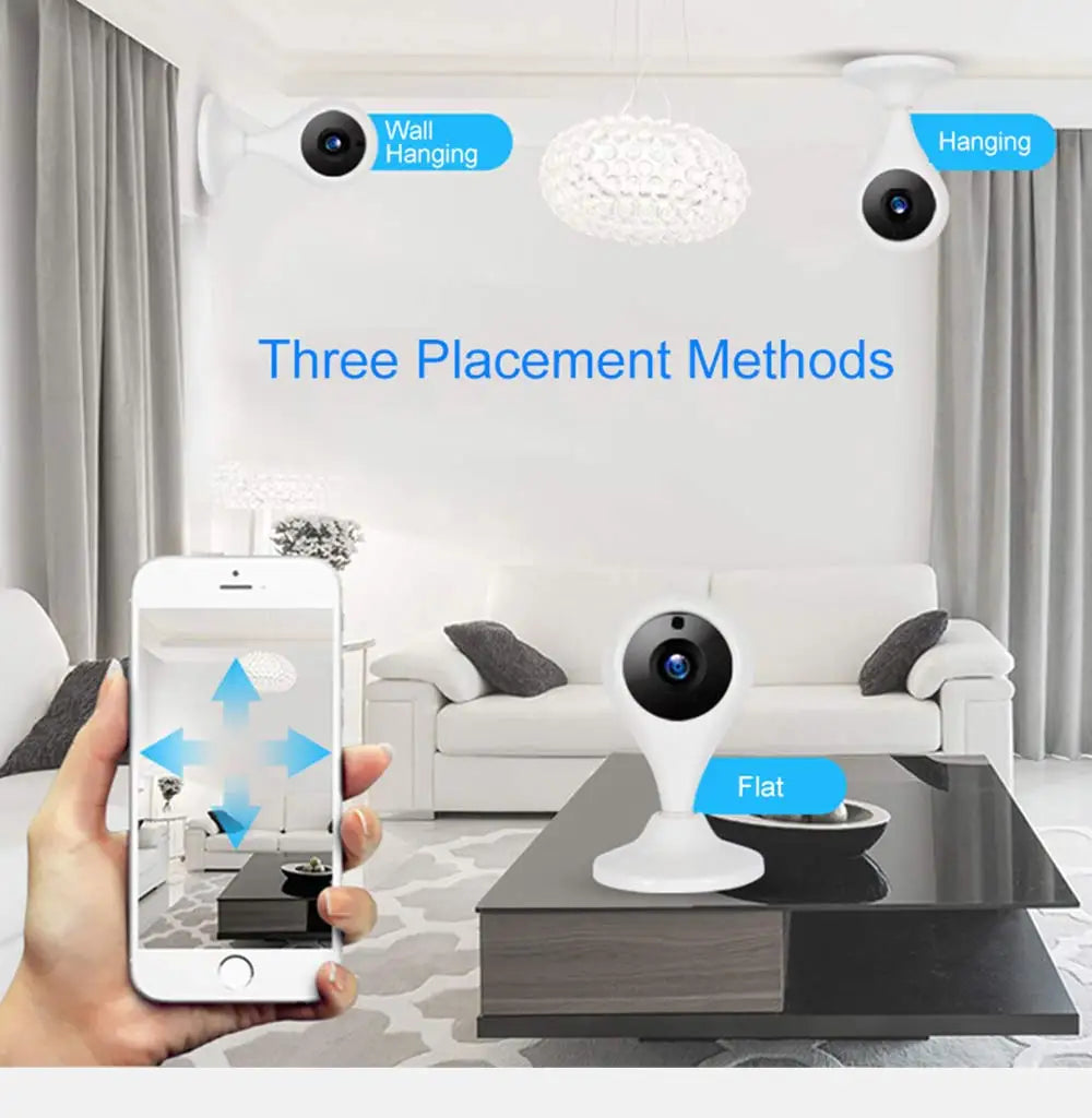 720P WiFi Security Camera with Two-Way Audio, Night Vision & Motion Detection – Baby & Home Monitor