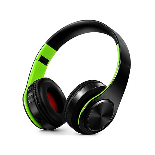 Foldable Bluetooth 5.0 Headphones – 15Hr Battery, MP3, FM Radio, TF Card, 14 Colors