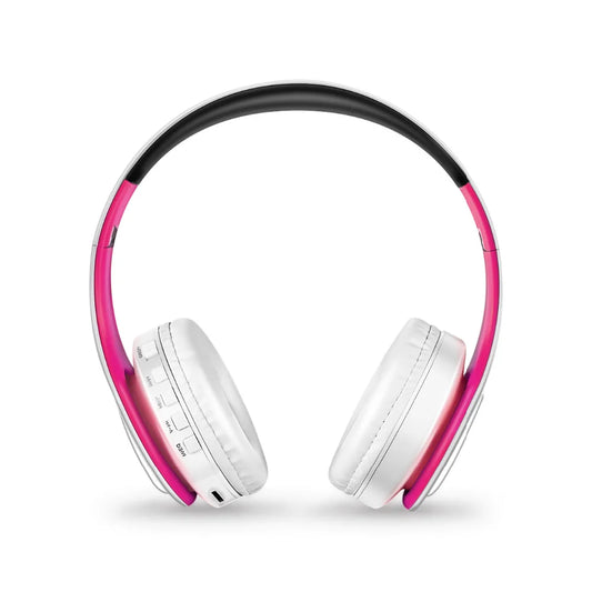 Foldable Bluetooth 5.0 Headphones – 15Hr Battery, MP3, FM Radio, TF Card, 14 Colors