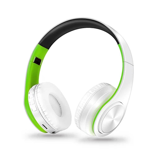Foldable Bluetooth 5.0 Headphones – 15Hr Battery, MP3, FM Radio, TF Card, 14 Colors