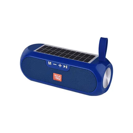 Solar-Powered Bluetooth 5.0 Speaker with FM Radio, TF Card & AUX – 10W Hi-Fi Stereo