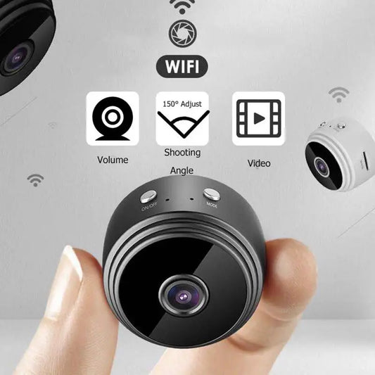 1080P Magnetic WiFi Mini Security Camera – 150° Wide Angle, Night Vision & Motion Detection