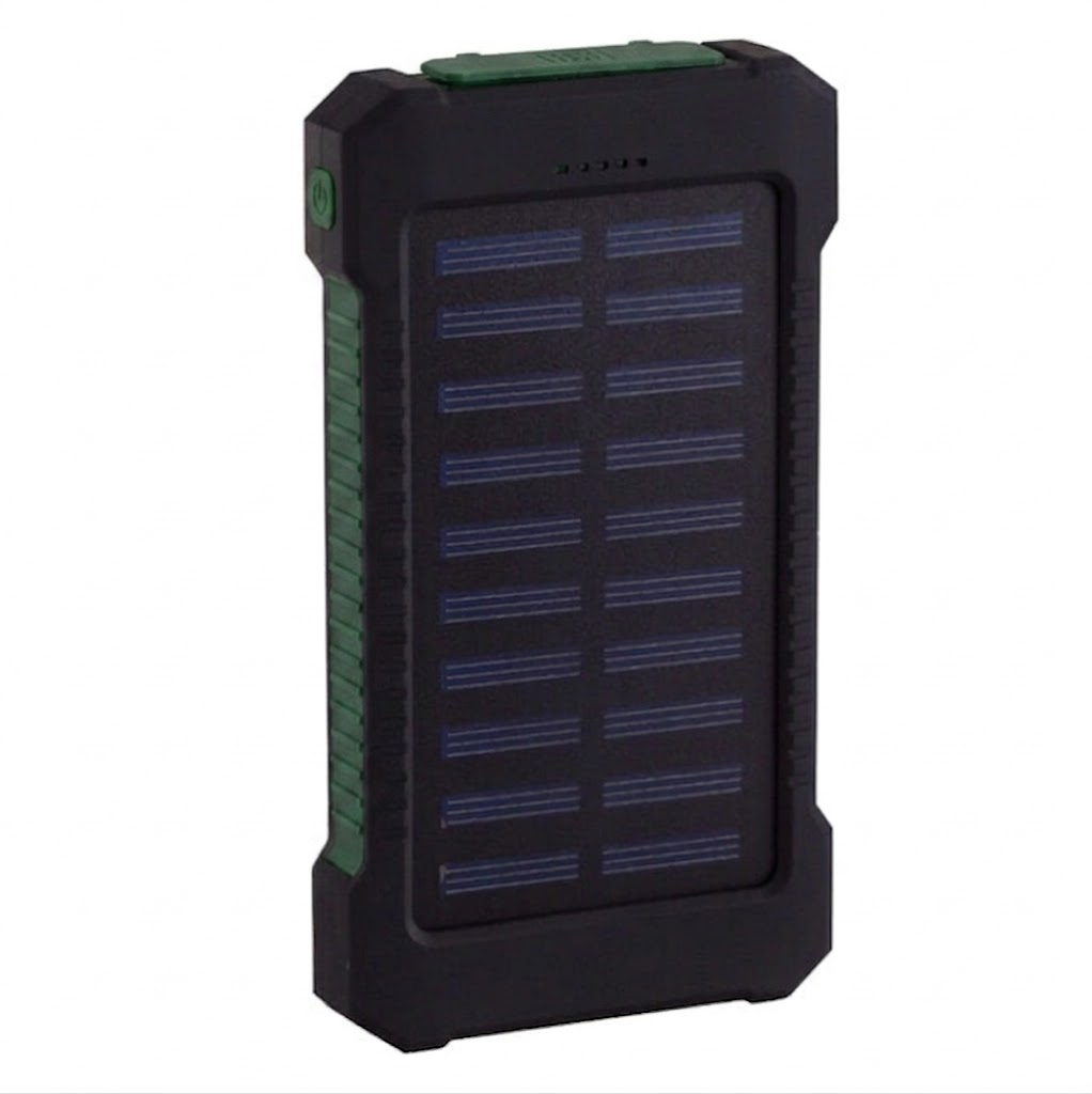 Solar Power Bank 20000mAh — Waterproof with LED Light